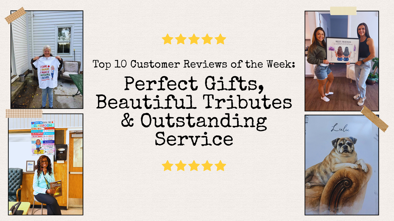 🌟 Top 10 Customer Reviews of the Week: Perfect Gifts, Beautiful Tributes & Outstanding Service 🌟