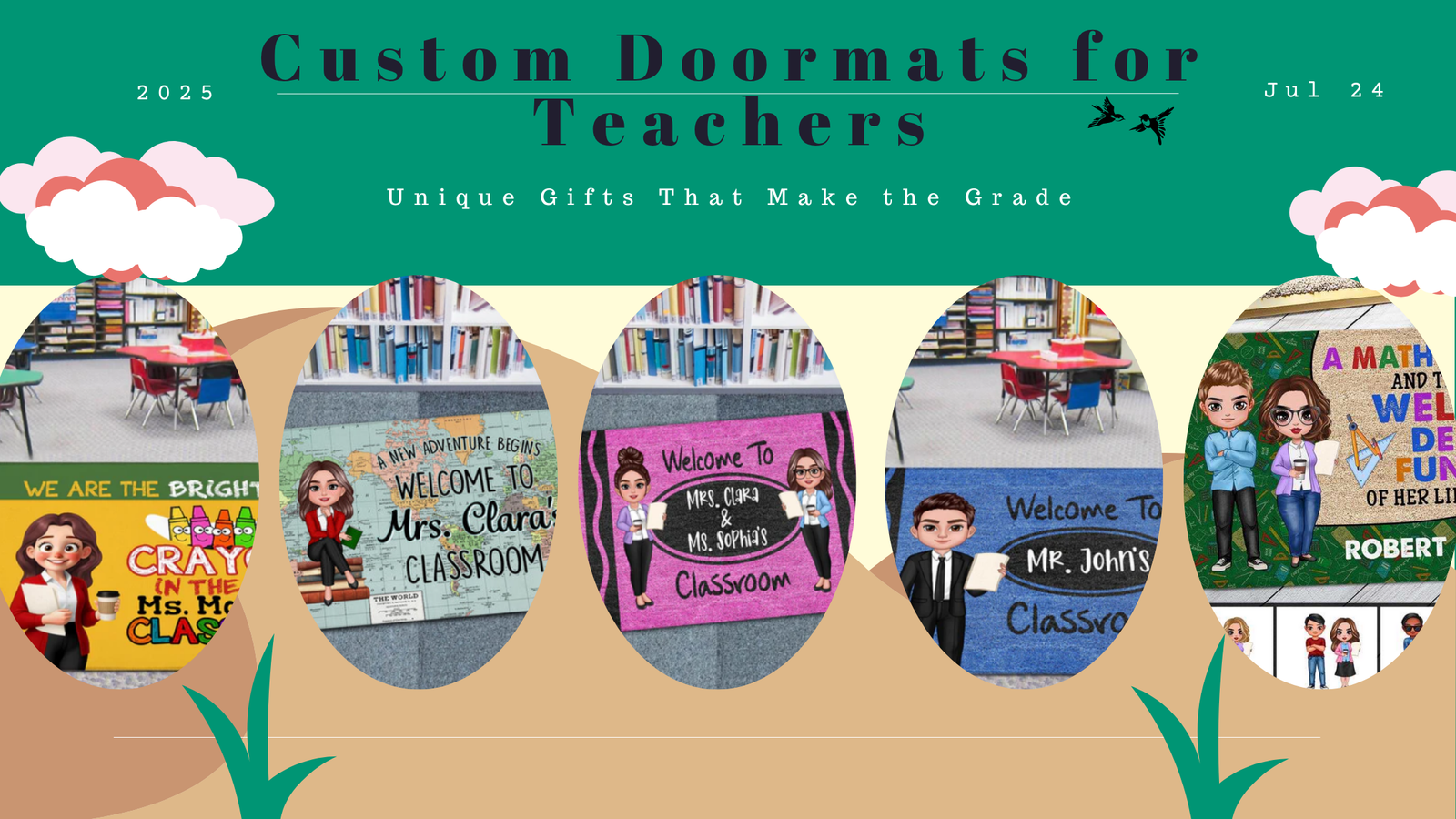Custom Doormats for Teachers - Unique Gifts That Make the Grade  - Jul 24