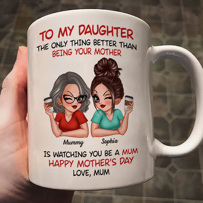 To My Daughter From Mum Happy Mother's Day - Personalised Mug - Mother's Day Gift For Daughter