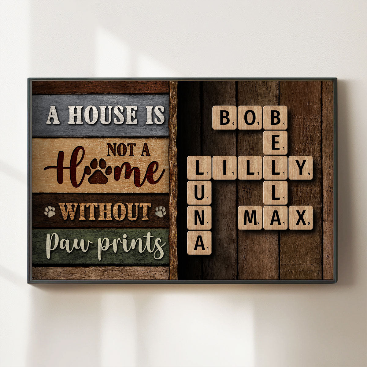 Personalized Family Crossword Poster Collection