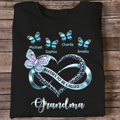Blessed To Be Called Grandma - Personalized Shirt - Heartfelt Mother's Day Gift for Grandma