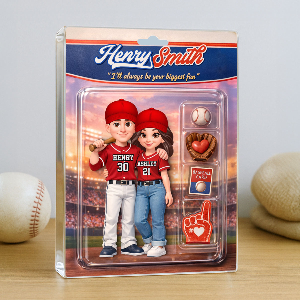 Couple Baseball Greeting Card